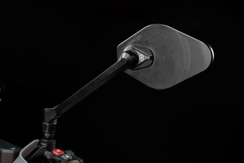 Gilles Tooling STRATOS Motorcycle Mirror Right Matt Black (M03-03-R-BD)