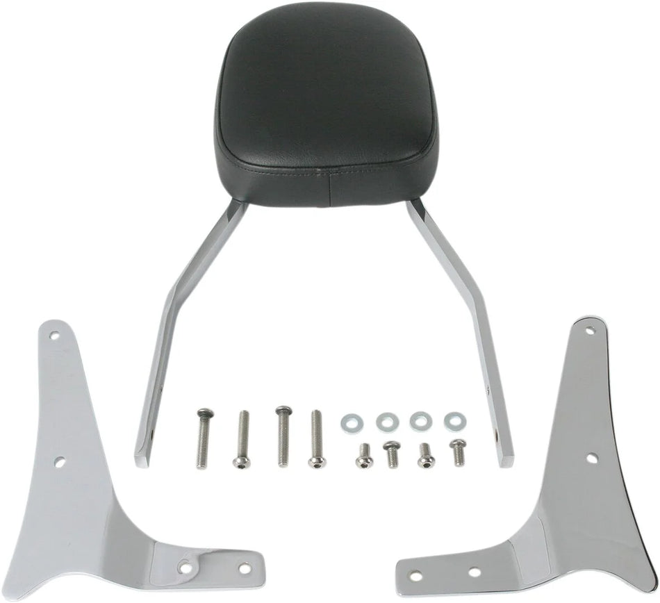 Cobra Tall Square Sissy Bar Chrome with Pad (02-5461)