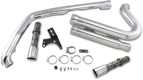 Cobra Speedster 909 Short 2-into-2 Exhaust System Chrome (6709)