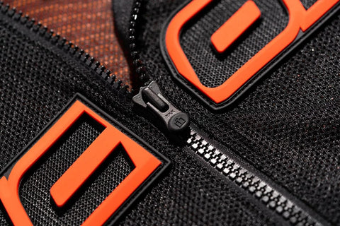 ICON Mesh AF CE Leather Jacket Black/Red