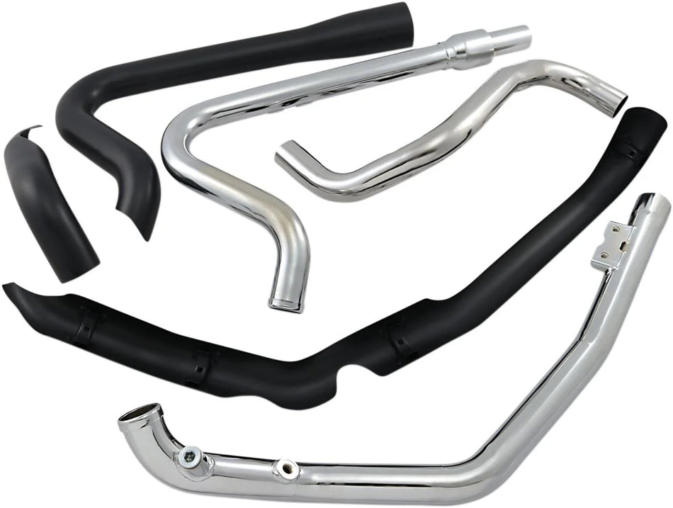 Cobra True Duals Headpipes Black (6257RB)