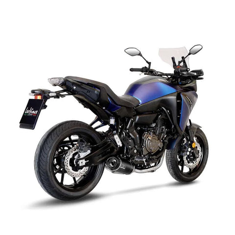 LeoVince LV One EVO Black Edition Stainless Steel Exhaust System with CAT Yamaha Tracer 7