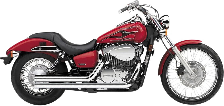 Cobra Street Rod 2-into-2 Straight-Cut Exhaust System Chrome (1711T)