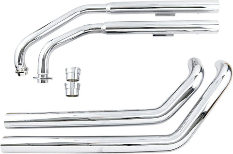 Cobra Dragster 2-into-2 Straight-Cut Exhaust System Chrome (4618T)