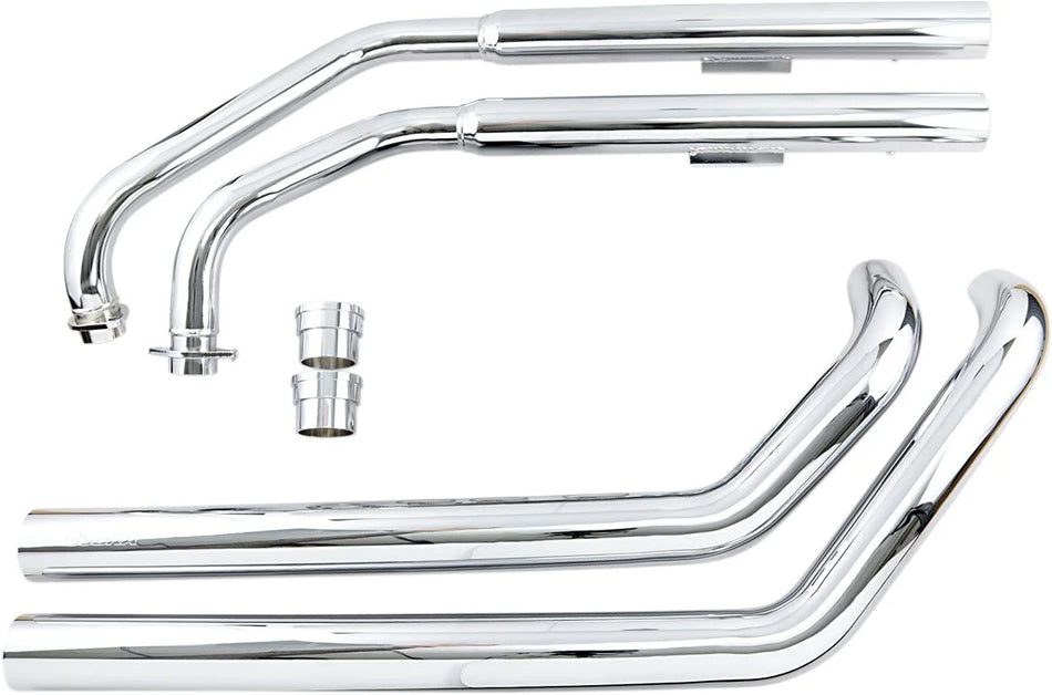 Cobra Dragster 2-into-2 Straight-Cut Exhaust System Chrome (4618T)