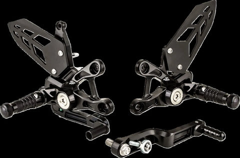 Gilles Tooling MUE2 Adjustable Rearset Black (MUE2-S01)