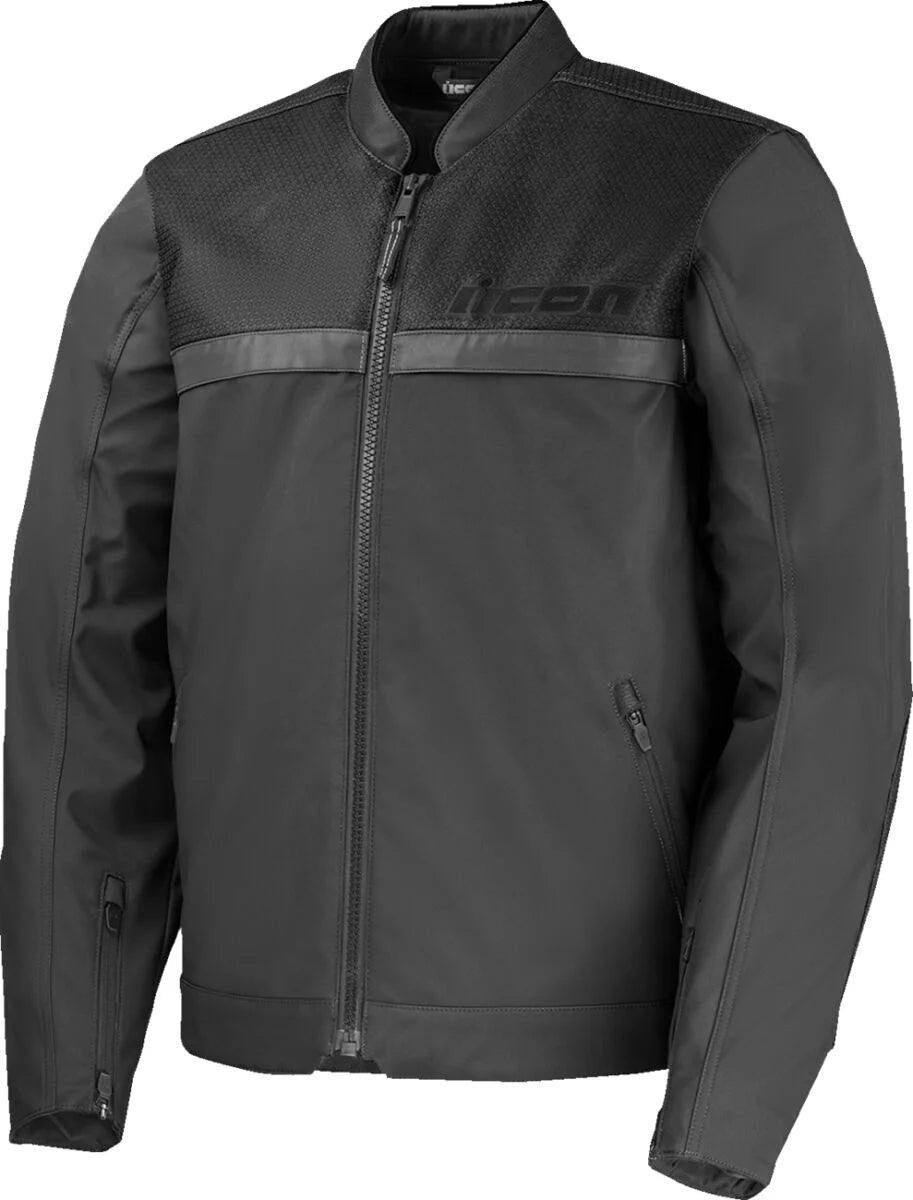 ICON Midhawk Men's Softshell Motorcycle Jacket Black