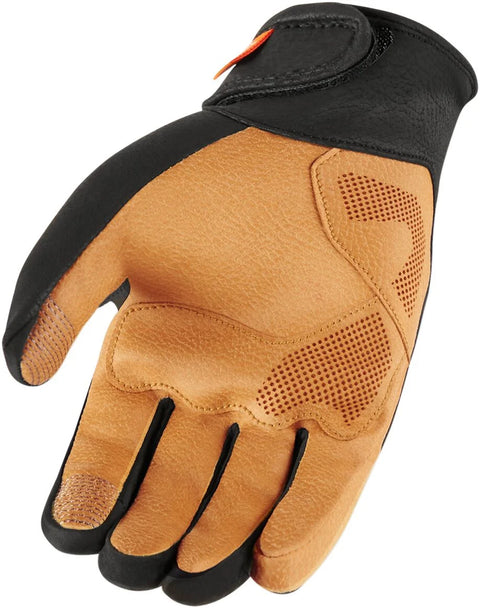 ICON Nightbreed Short Gloves Black