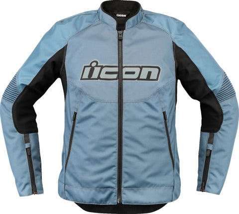 ICON Overlord 3 Women's Textile Jacket Black/Light Blue
