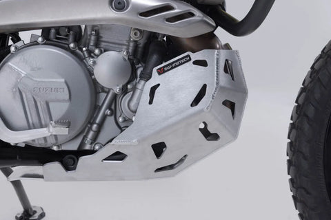SW-Motech Engine Guard Silver — Suzuki DR Z4S / DR Z4SM