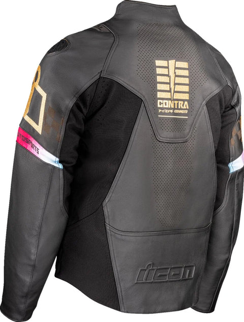 ICON Contra 3 Rizz Rizz Leather Jacket Black