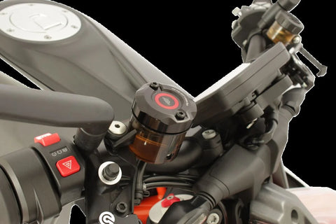 Gilles Tooling Motorcycle Front Brake Reservoir Cover Black (BRC-06)
