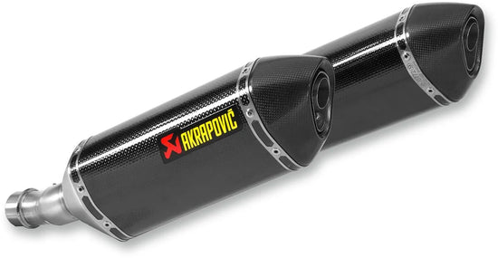 Akrapovic Slip-on Line Dual Muffler Carbon Kawasaki (S-K10SO18-HZC)