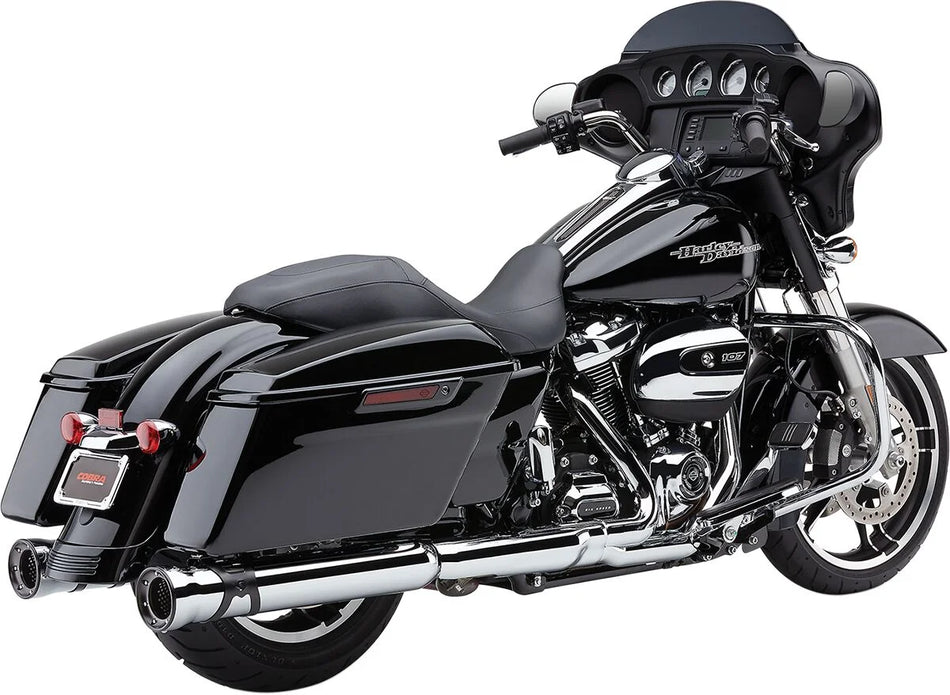 Cobra 4-1/2" Tapered Slip-on Race-Pro Mufflers Chrome