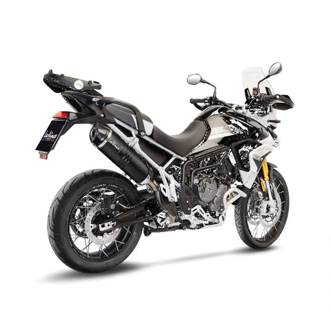 LeoVince LV One EVO Black Edition Slip-One Muffler Ece Triumph