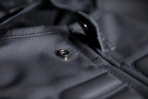 ICON Regulator D3O Leather Vest Black