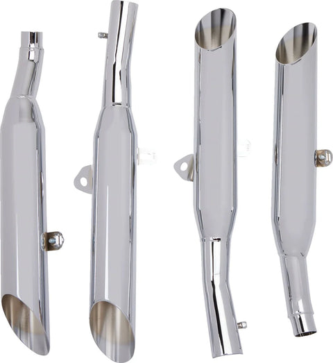 Cobra Mufflers Chrome with Slash Cut Tip