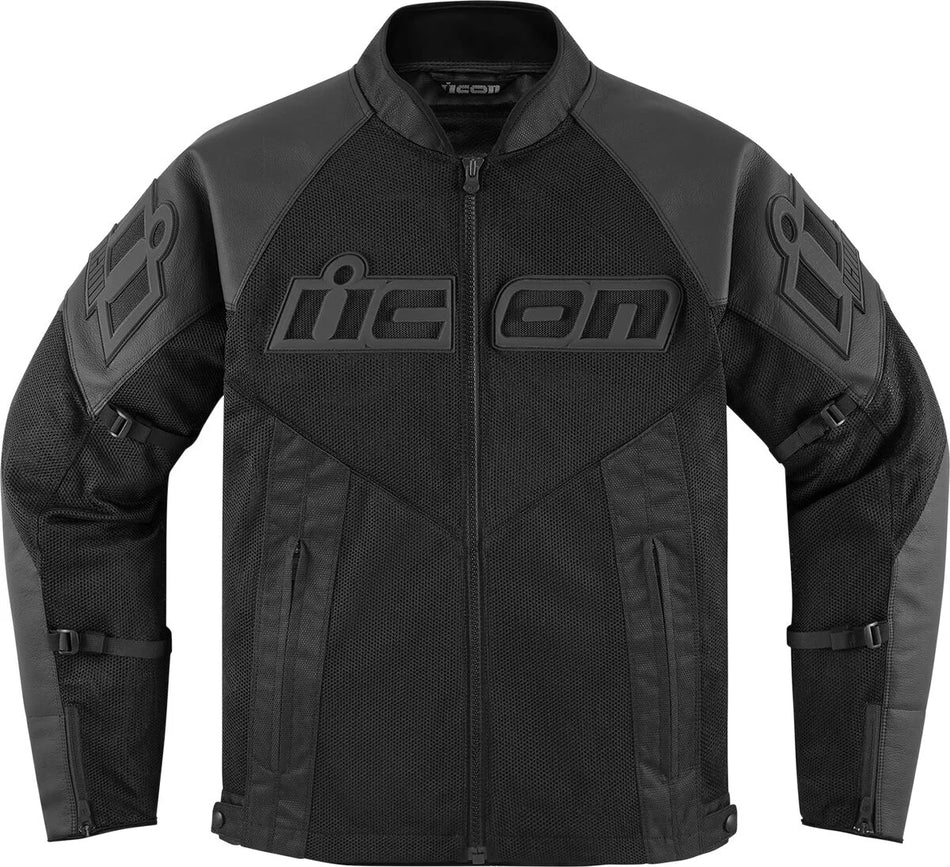 ICON Mesh AF CE Leather Jacket Black