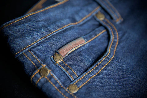 ICON MH1000 Denim Women's Riding Trousers Blue