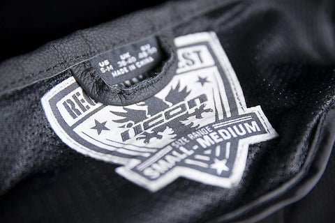 ICON Regulator D3O Leather Vest Black
