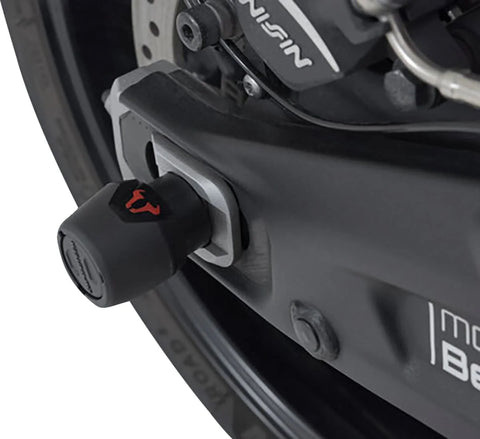 SW-Motech Rear Axle Slider Set Black Triumph Trident 660