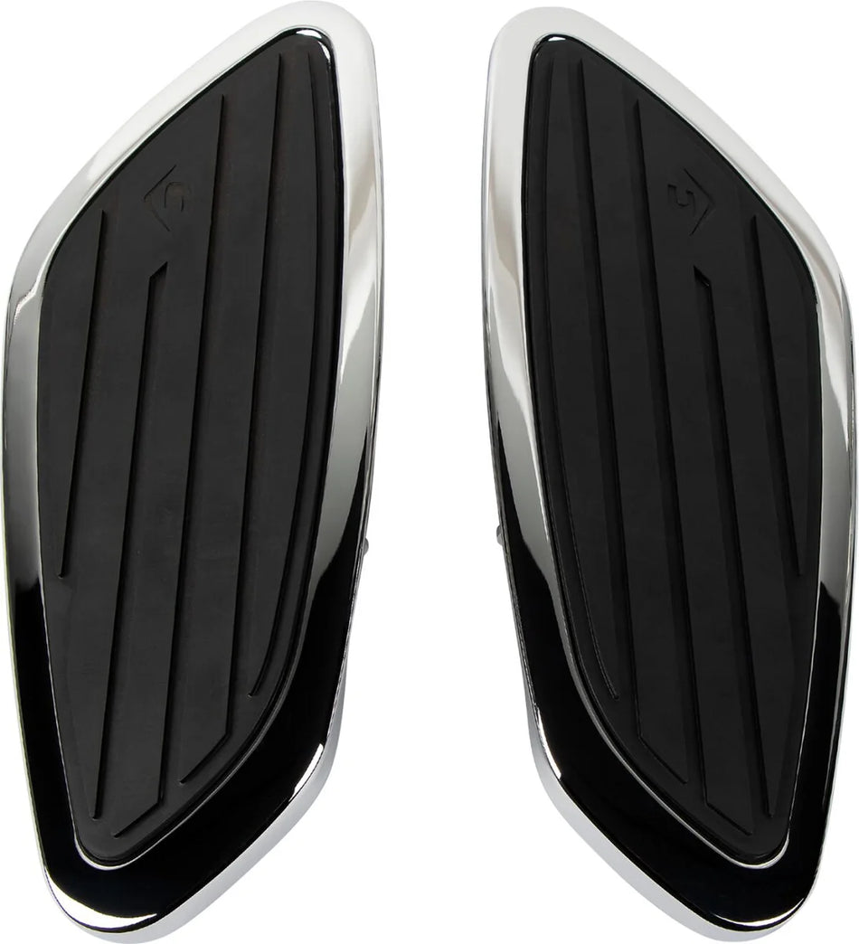 Cobra Swept Front Floorboard Kit Chrome (06-4160)