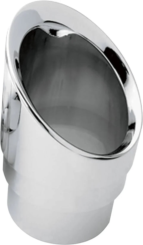 Cobra Slash Down Billet Exhaust Tip Chrome