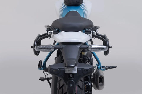 SW-Motech Legend Gear LC1 & LC 2 Side Bag System Brown Edition — Royal Enfield Guerrilla