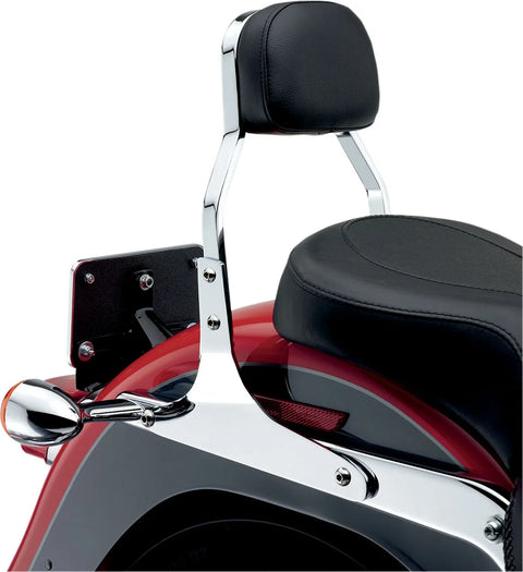 Cobra Mini Square Sissy Bar Chrome with Pad (602-1101)