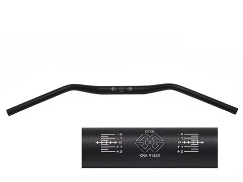 Gilles Tooling GT Oversize Low Motorcycle Handlebar Black