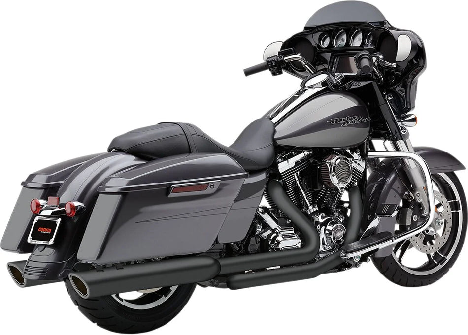 Cobra 3-1/2" Round Slip-on 909 Mufflers Black