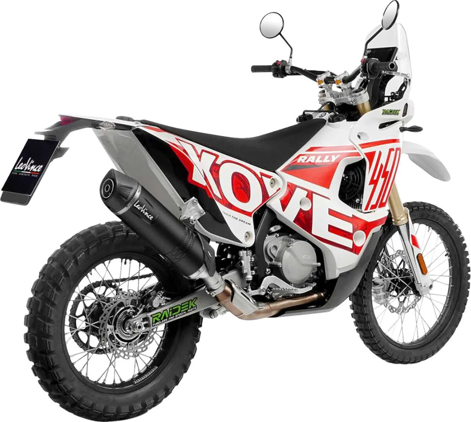LeoVince Muffler Kove 450 Rally Low / High Blk