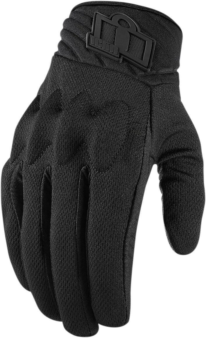 ICON Anthem 2 Textile CE Gloves Stealth Black