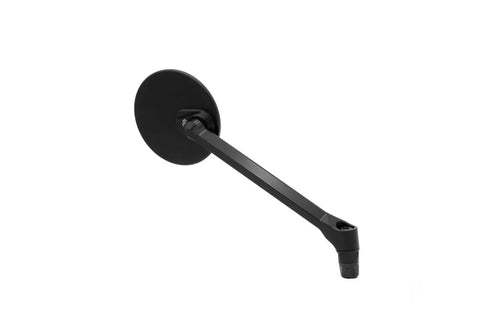 Gilles Tooling MOON Round Motorcycle Mirror Right Matt Black (M04-03-R-BD)