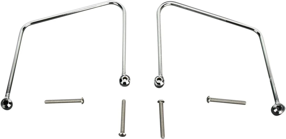Cobra Saddlebag Support Brackets Chrome (02-6325)