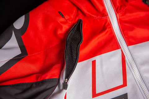 ICON Airform Retro Textile Jacket Red/White