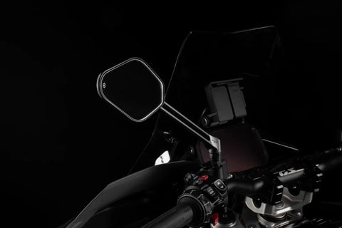 Gilles Tooling STRATOS Motorcycle Mirror Right Matt Black (M03-03-R-BD)