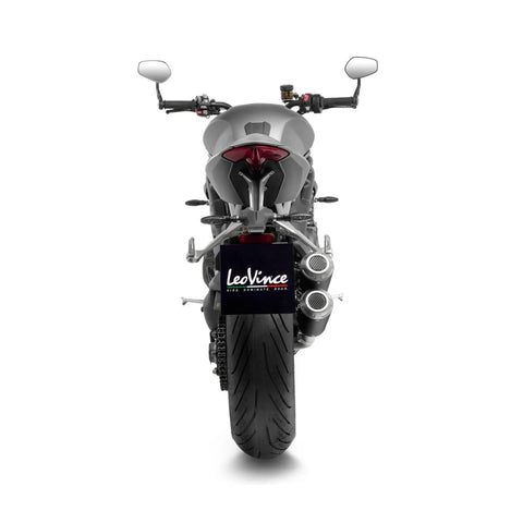 LeoVince LV-10 Dual Black Edition Slip-on Muffler SS Ece