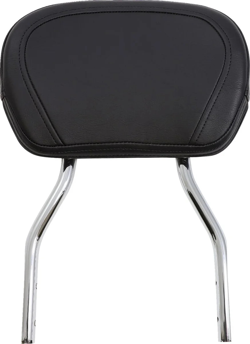 Cobra Short Round Sissy Bar Chrome with Pad (02-8650)