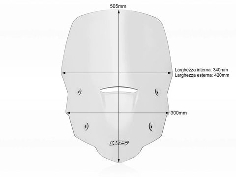 WRS Caponord Windscreen Clear (HO061T)