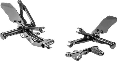 Gilles Tooling FXR Adjustable Rearset Black (FXR-Y08-B)