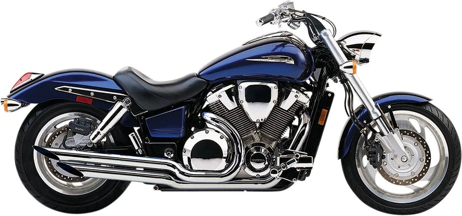 Cobra Exhaust System Chrome with Slash Cut Tips (1675SC)