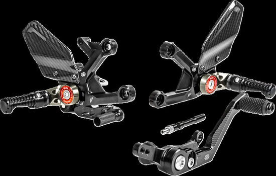 Gilles Tooling MUE2 Adjustable Rearset Black (MUE2-H02-B)
