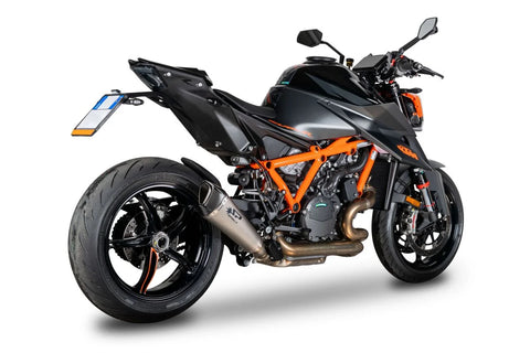 Spark Konix EVO Silencer Titanium with Carbon End Cap, SS Pipe for Lateral Mounting, ECE (GKT0113TOM)