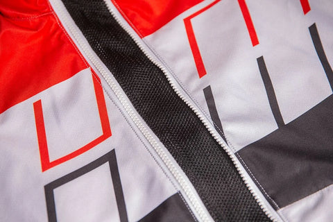 ICON Airform Retro Textile Jacket Red/White