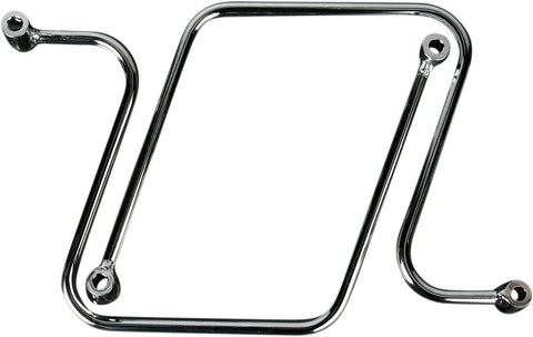 Cobra Saddlebag Support Brackets Chrome (02-6241)