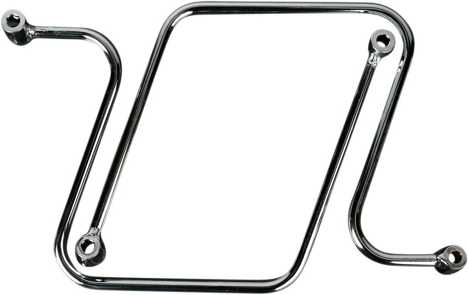Cobra Saddlebag Support Brackets Chrome (02-6241)