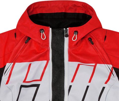 ICON Airform Retro Textile Jacket Red/White