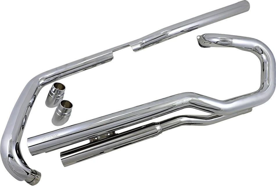 Cobra Slash Down Hot Rod Speedster Exhaust Chrome (1825)