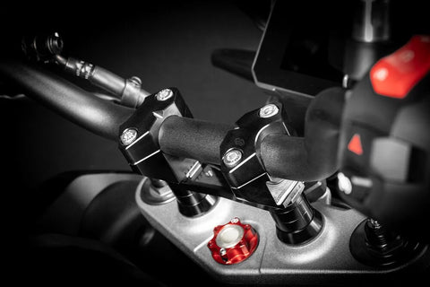 Gilles Tooling 2DGT Adjustable Handlebar Risers Black (2DGT-19-B)